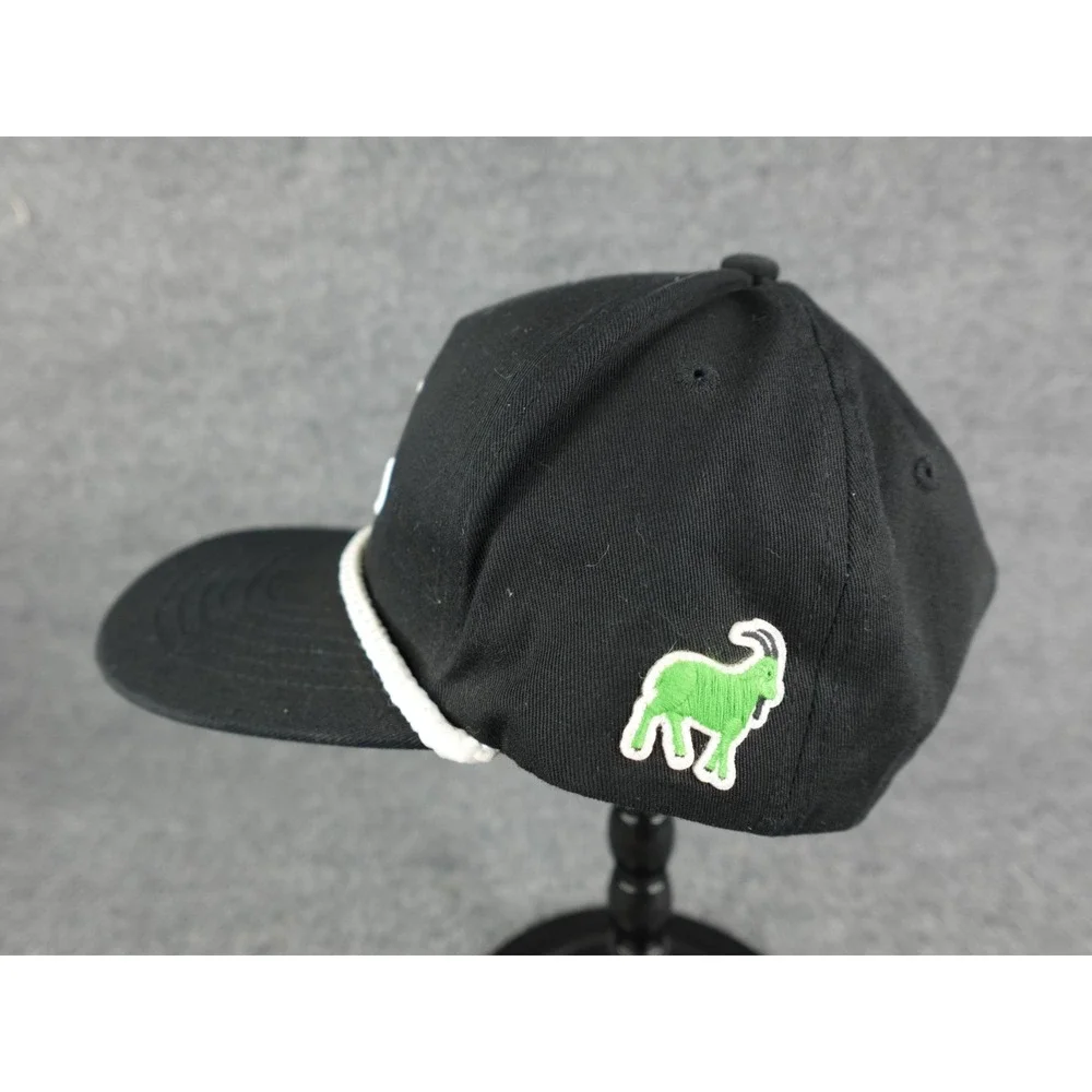 Green Goat Just Bogeysd Black Rope Golf Hat Snapback‎